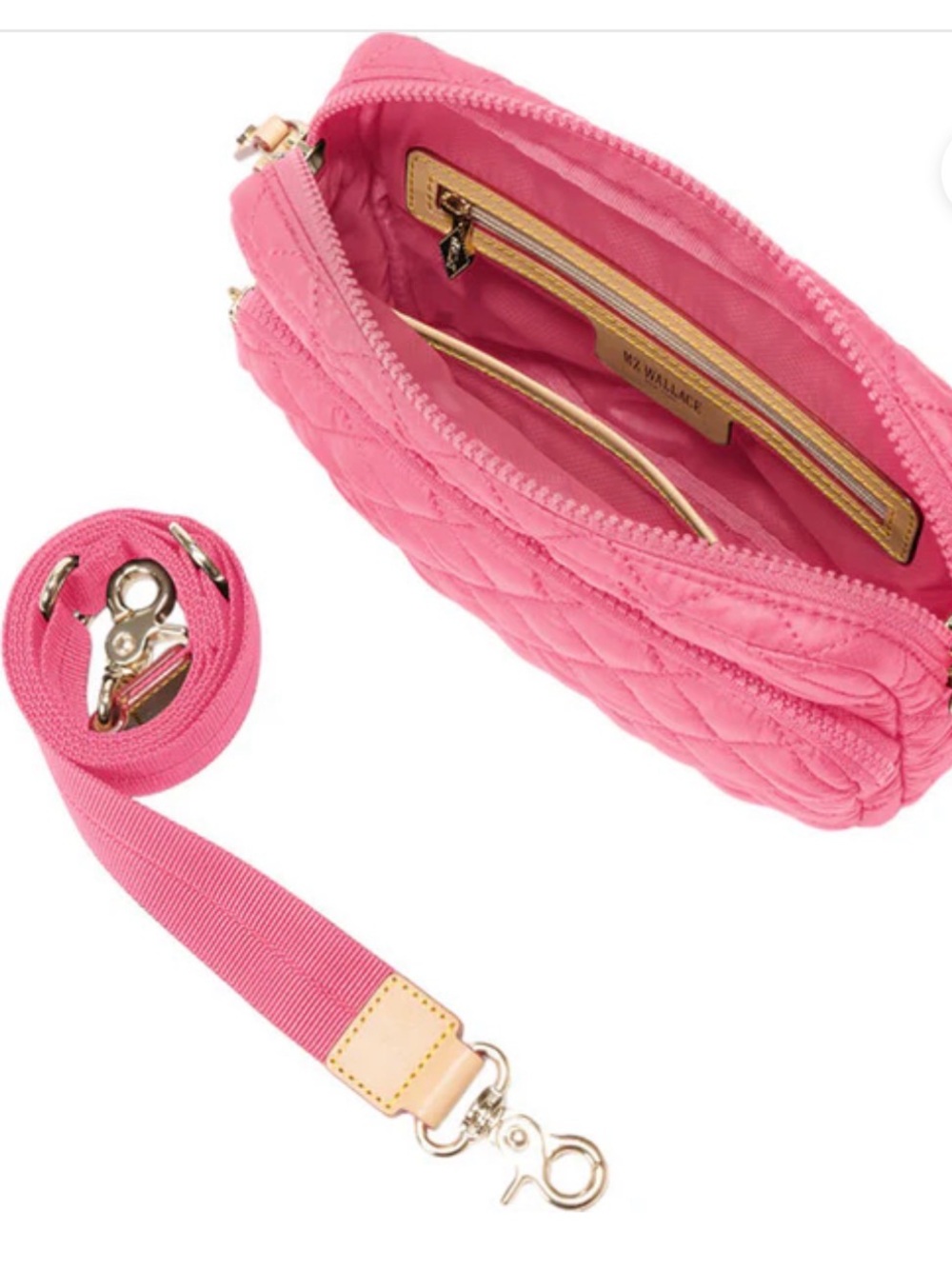 MZ Wallace Flamingo Pink Metro Camera Bag - Picture 9 of 9